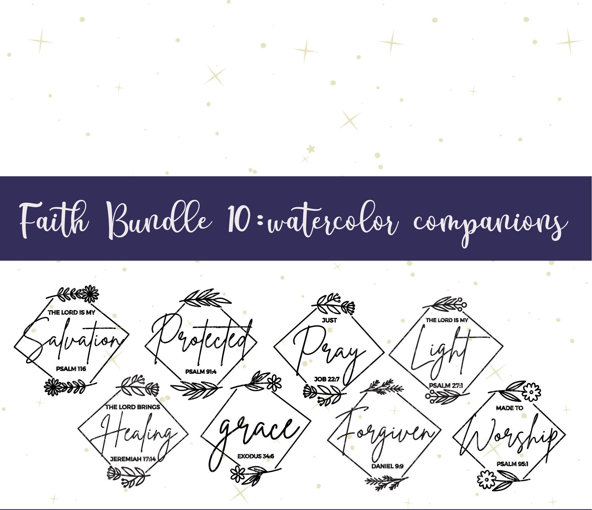 Faith Svg Bundle Faith Svg Bible Verse Svg Christian Svg - Etsy