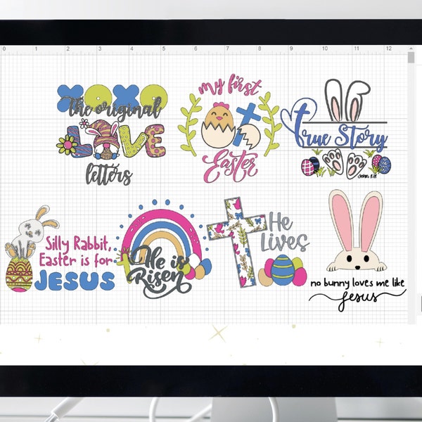 Cute Christian easter svg bundle, Christian easter svg bundle, Christian baby Easter svg, Christian kids Easter svg, Christian easter png