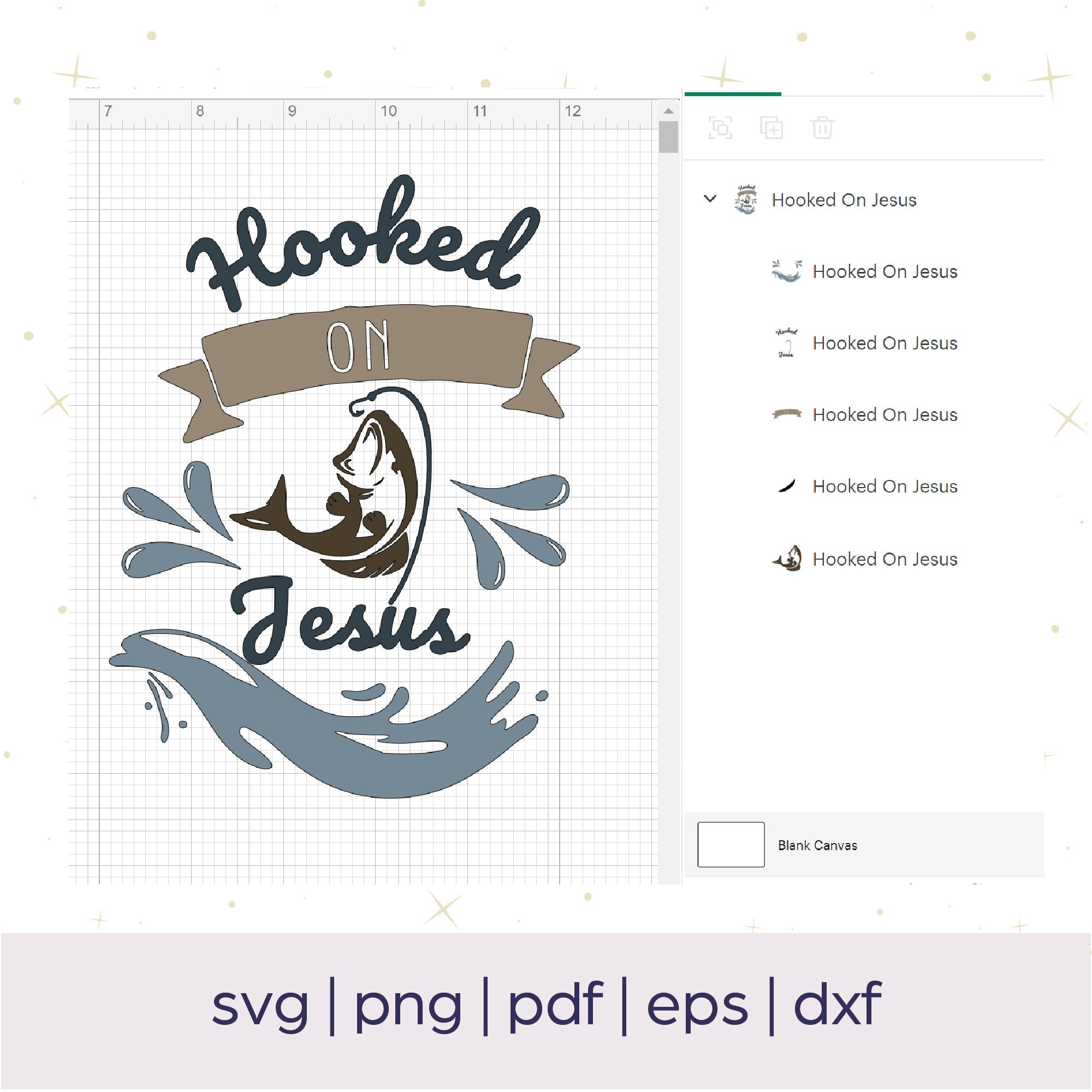 Hooked on Jesus Svg Christian Man Svg Christian Fishing Svg - Etsy