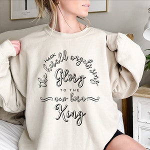 Herald Angels Sing Glory to the Newborn King, Weihnachten svg, Weihnachtshymne svg, Christian Christmas svg, Weihnachtslied svg, Weihnachten png