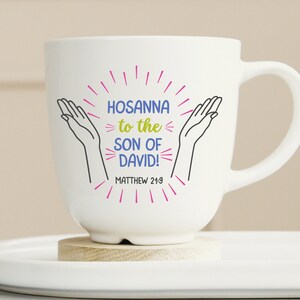 Svg de Hossana au fils de David, Matthieu 21:9, verset de la Bible de Pâques svg, écriture svg de Pâques, Pâques chrétienne