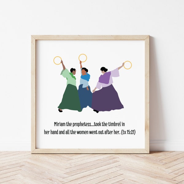 Miriam svg, Women in the Bible svg, Woman's ministry Svg, Miriam the prophetess, Exodus 15:21, women dancing with tambourine, folk dance