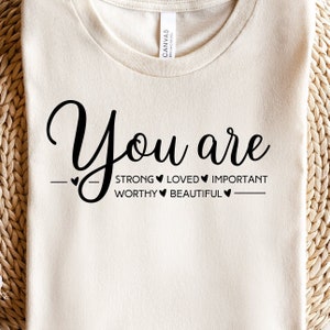Sei svg / sei forte / sei importante / sei degno / sei bello / svg / faith svg / Christian svg / scripture svg