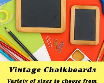 Vintage Double-Sided Slate Chalkboard – Made in Portugal (1960s)