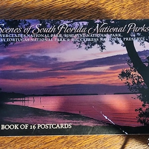 16 Vintage Postcards – South Florida National Parks Booklet (c. 1970s–80s)