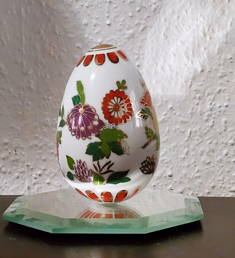 Figurine Miniature Chat Porcelaine Franklin Mint 1988 – Décor Fleuri Blanc