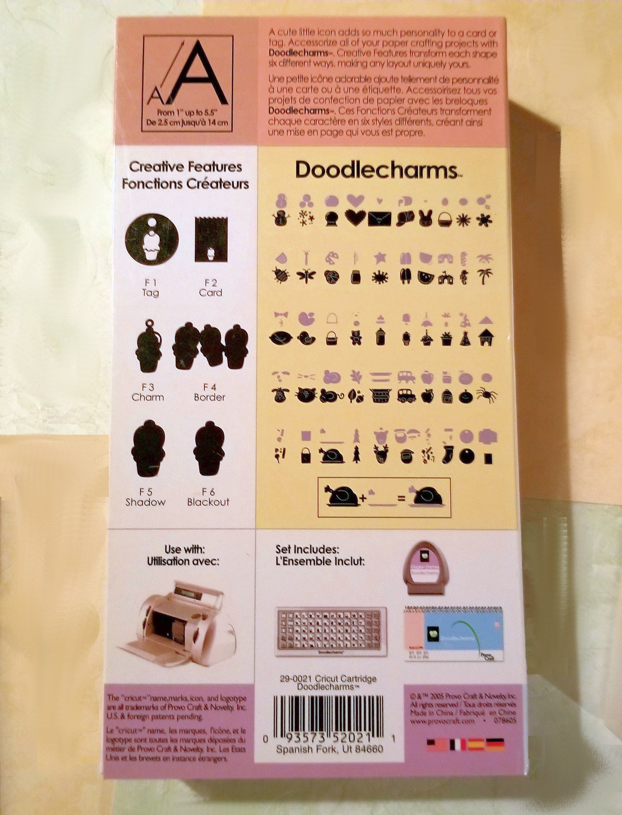 Doodlecharms Cartridge, Cricut Shapes, Font, 290021 Etsy