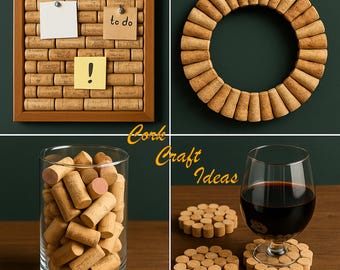 Used Wine Corks for Crafts: Recycled Authentic Corks - Choose Your Style