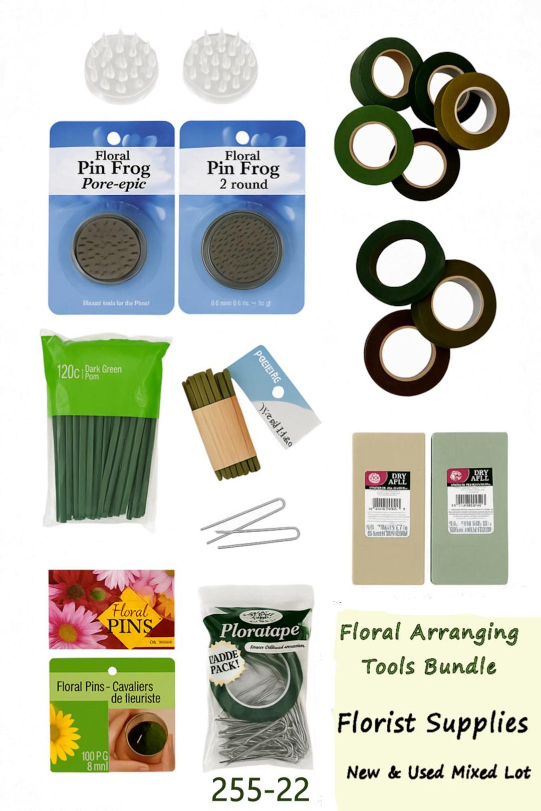 Allen Flower Rings Tools Vintage Floral Arranging Tools Bundle – Florist Supplies With Pin Frogs ...