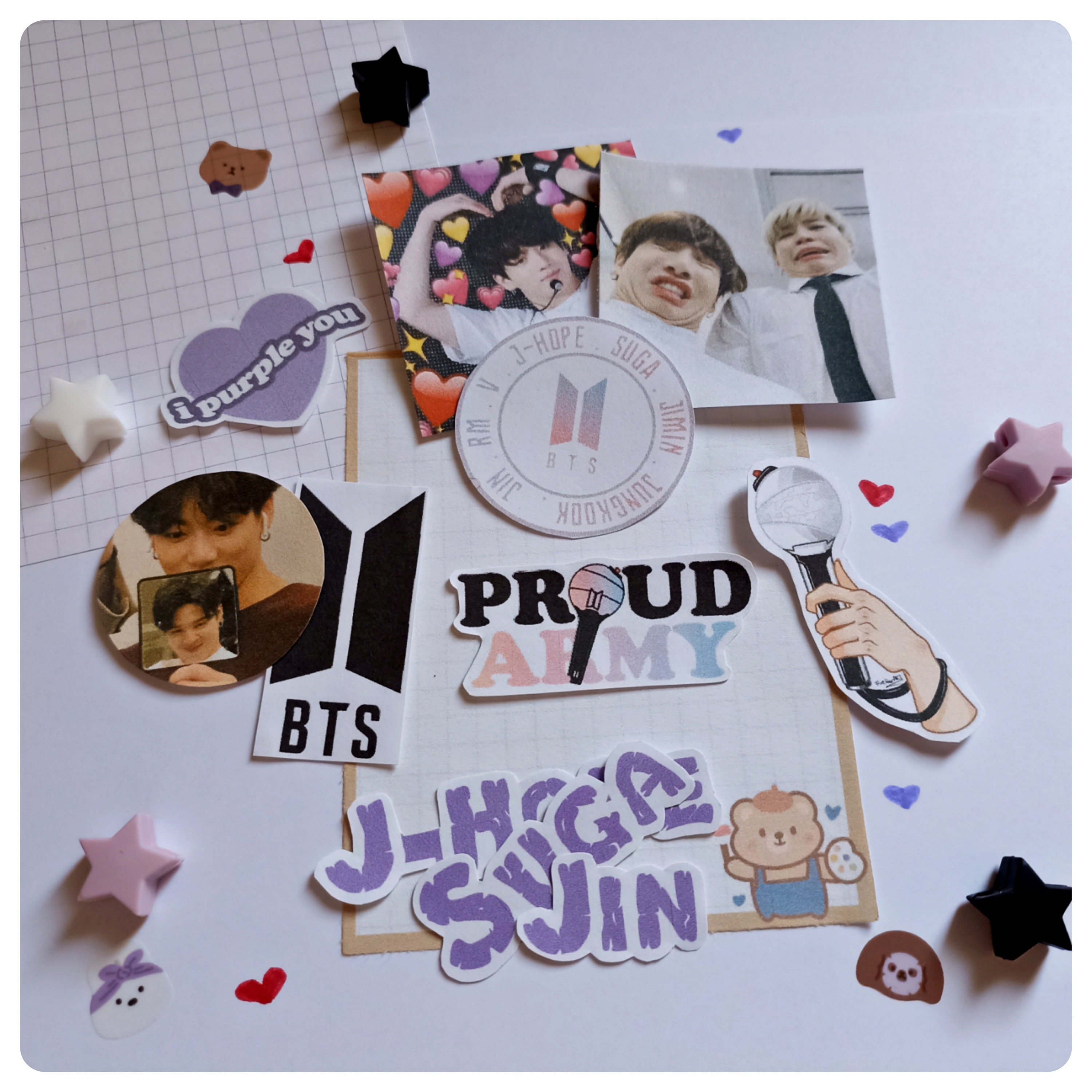BTS 7 Printable Sticker Bundle INSTANT Download 