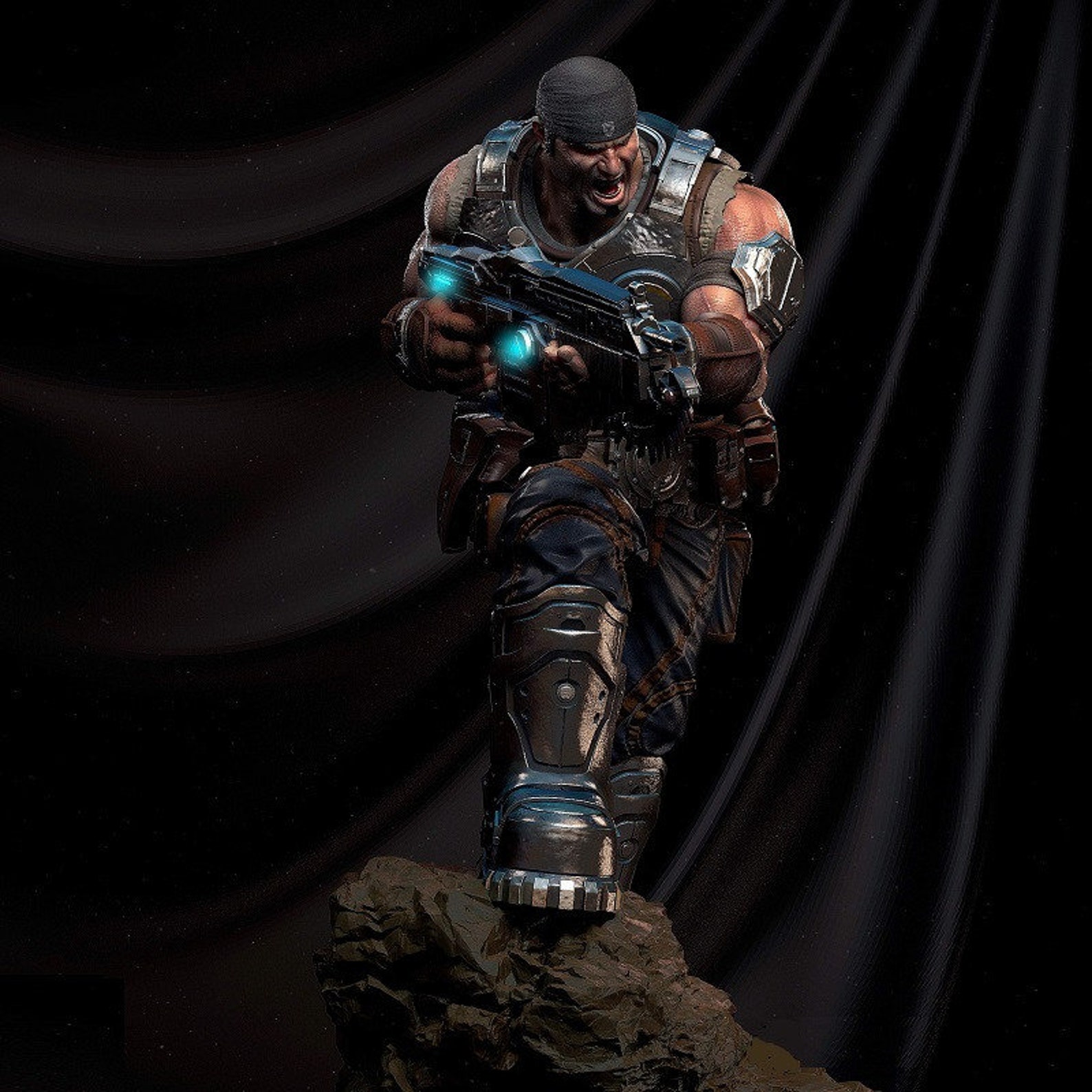 Marcus Fenix Gears of War 3D STL File Etsy