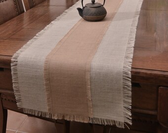 Organic Eco-Friendly Rustic Vintage Dining Table Runner 13x36 Natural Jute Braided Table Runner Eono by  Farmhouse Jute Table Runner 36 Inches Long 