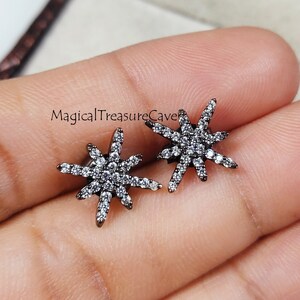 Cubic Zirconia Star Pendant, Woman Jewelry, 925 Sterling Silver Pendant,  CZ Star Pendant, Beautiful Jewelry, Valentine Day Gifts