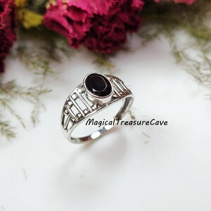 Black Onyx Ring, Boho Ring, 925 Sterling Silver Jewelry, Natural Gemstone Ring, Unique Wedding Ring, Onyx Jewelry, Valentine Day Gifts