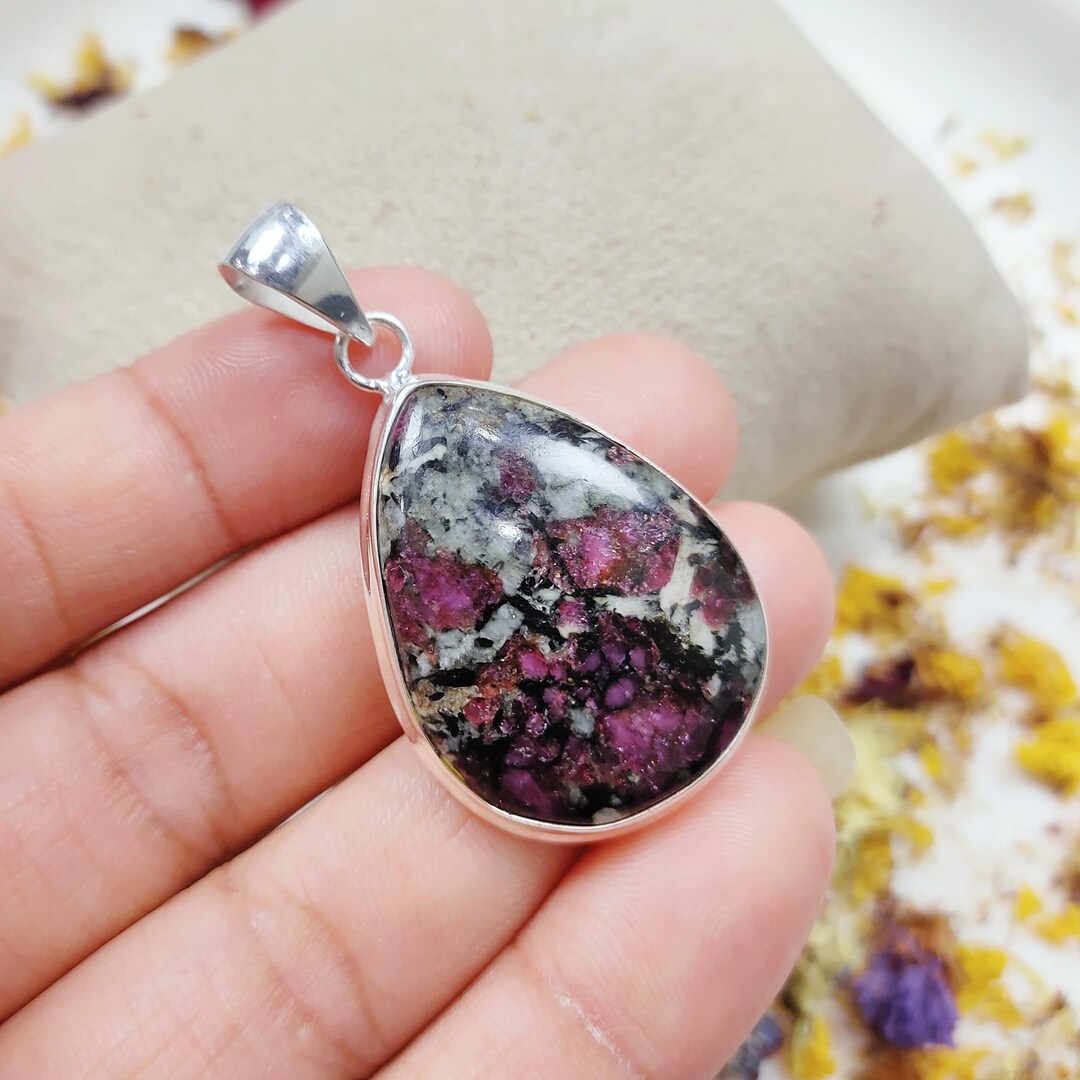 Natural Edulite Pendant, 925 Sterling Silver Pendant, Gemstone Pendant ...