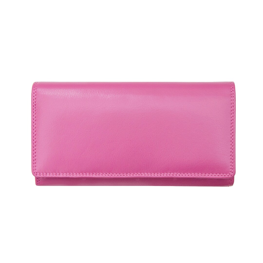 Hot Pink Wallet, Pink Leather Wallet Women, Leather Purses for Women ...