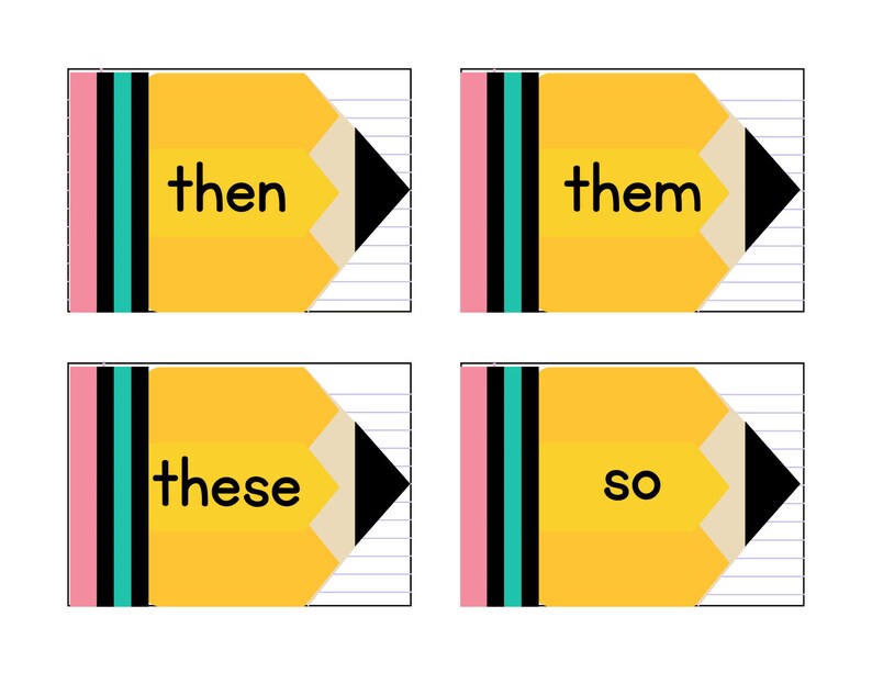 Sight Word Flash Cards, Kindergarten Sight Words, High Frequency Words