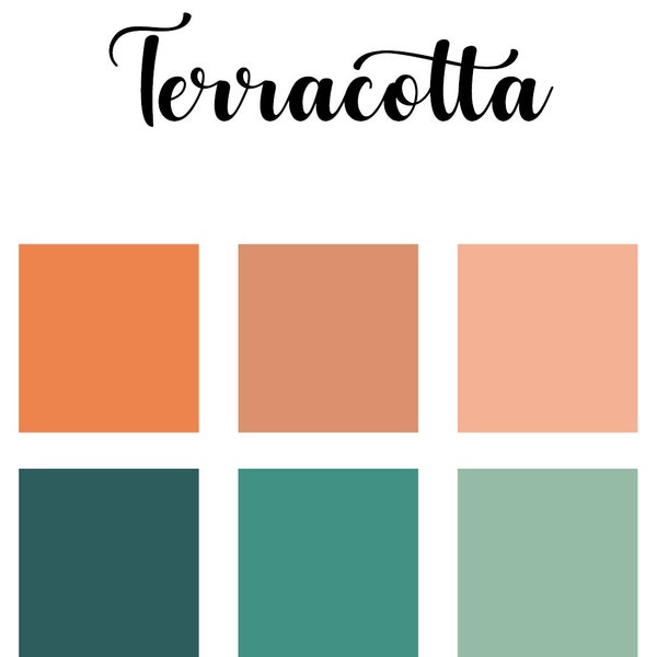 Terracotta Color Palette - Etsy