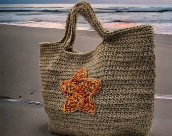 Sac de Plage en Ficelle de Jute Beige