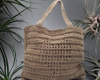 Beige Jute Twine Bag