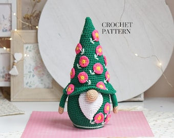 Crochet patterns Bohemian Style Gnome, Gnome all occasions, gnome amigurumi pattern, crochet gift gnome