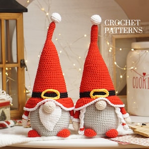 Häkelanleitung Schneemann, Wichtel, Weihnachtszwerg, Weihnachtswichtel, Gnom amigurumi Muster, Feiertagswichtel