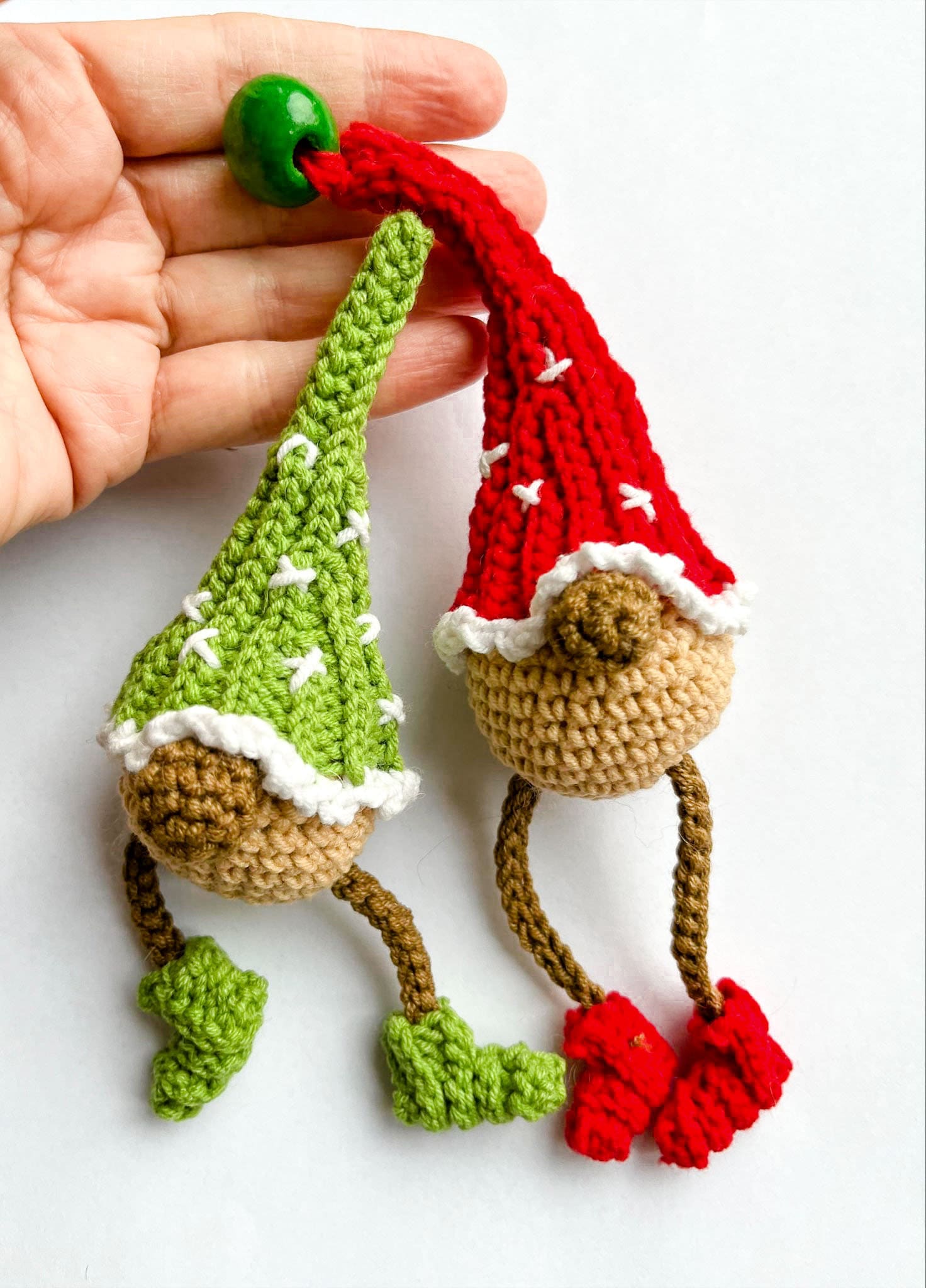 Crochet Pattern for Gnome Keychains Christmas Gnomes Gnome Etsy