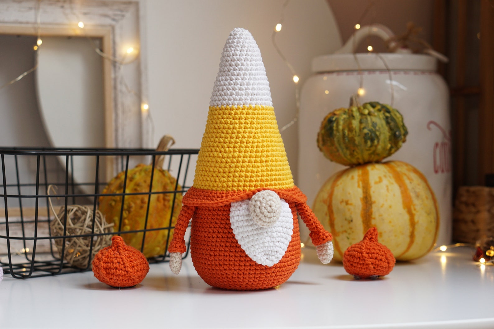 Candy Corn Crochet Patterns Halloween Gnomes / Gnome Amigurumi ...