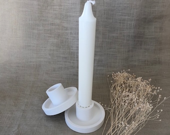 Taper candles candlestick made of Raysin | Handmade | Modern candle holders | Candle plate | Candle bowl | Table decoration