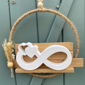 Wedding Gift Hanger Infinity | Infinity Symbol for Hanging | Loving Wall Decoration | Wedding / Valentine&#39;s Day Gift