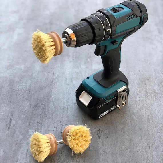 Cleaning Brush Drill Screwdriver Adapter Wood Nature Sustainable Etsy