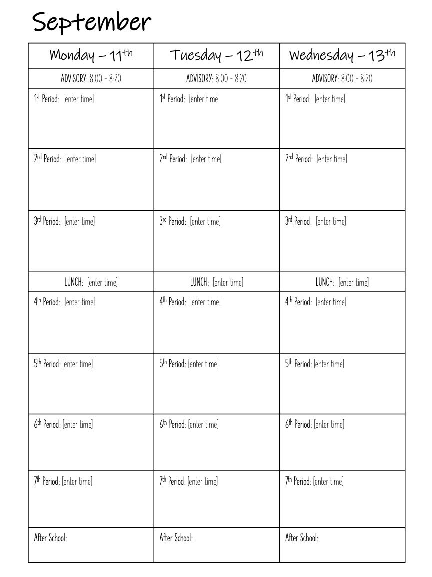 Editable 20232024 School Planner Template powerpoint Etsy