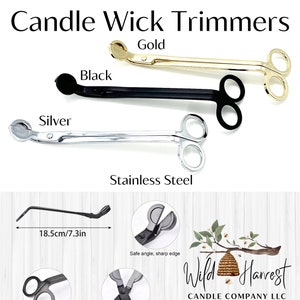 Black Wick Trimmer Candle Scissors Wick Trimmer Trimmer to Cut Candle Wick  Metal Candle Trimmer Wick Cutter Candle Trimmer Wood Wick Trimmer 