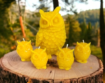 Beeswax Candles | Owl Nursery Decor | Homemade Candle | Owl Candle | Decorative Candles | Natural Candles | Unique Candle Handmade Candles