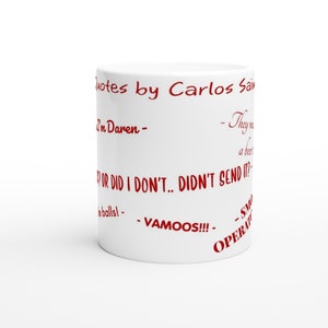 Carlos Sainz Jr. Quotes Mug