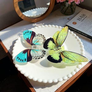 Colorful Butterfly Hair Claw, Beautiful Simulated Hair Claws For Women, Beach Side Girlish Hair Clips, Hair Accessories For Women