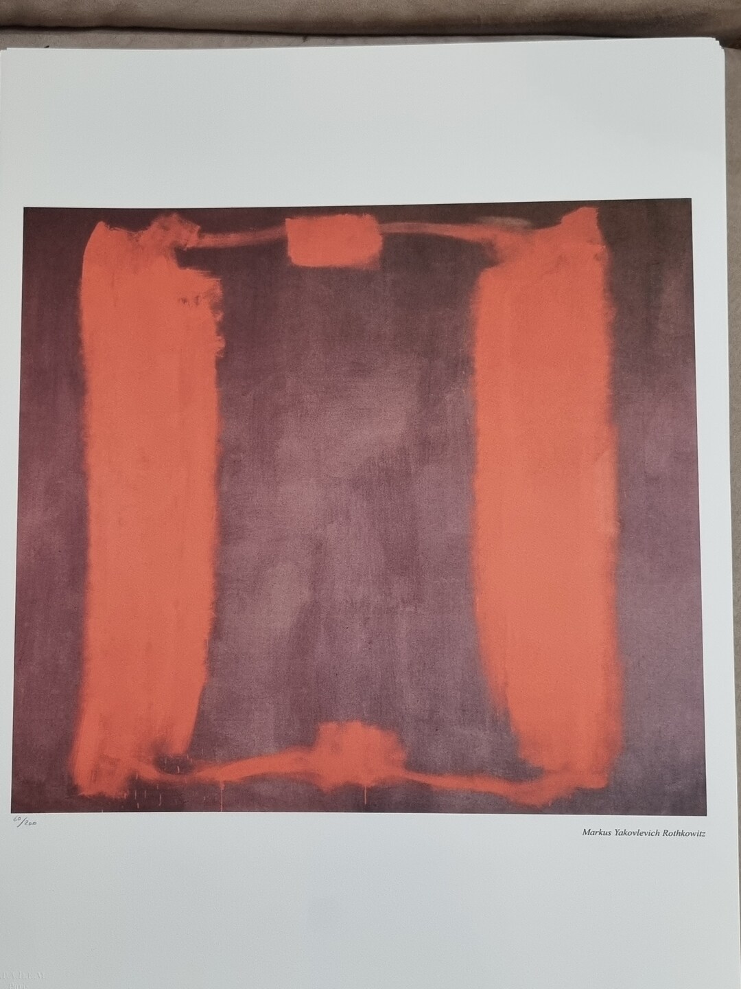 Mark Rothko Certified Lithograph 50x65 - Etsy