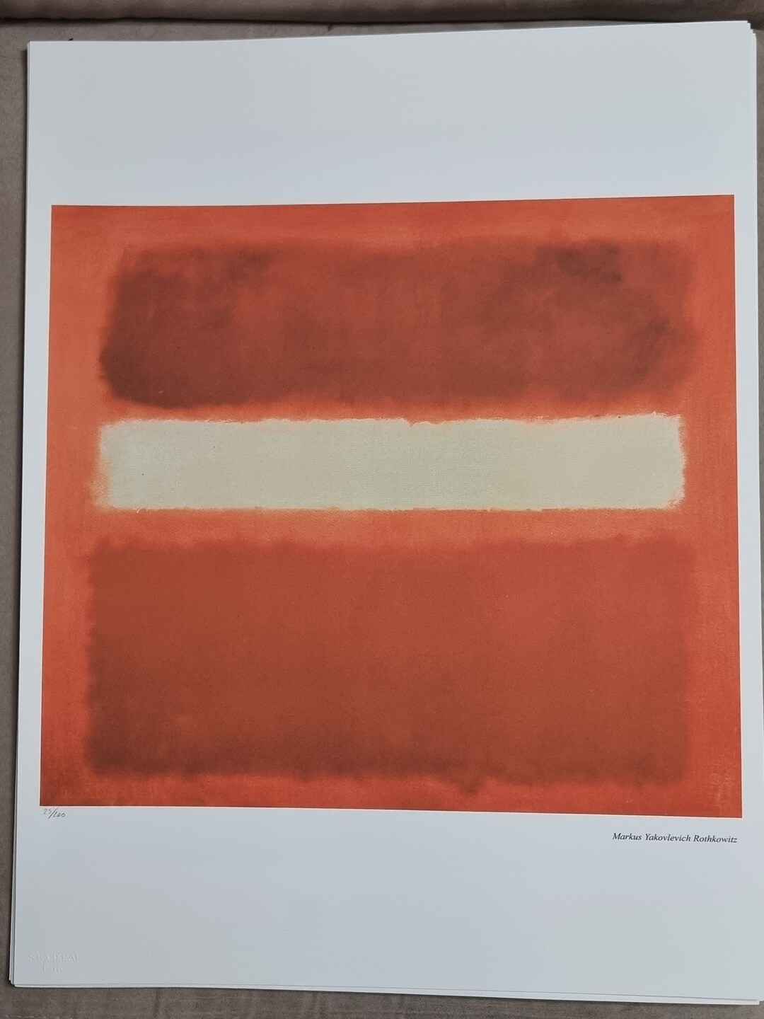 Mark Rothko Certified Lithograph 50x65 - Etsy