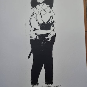 Tableau Banksy Dorothée Et La Police