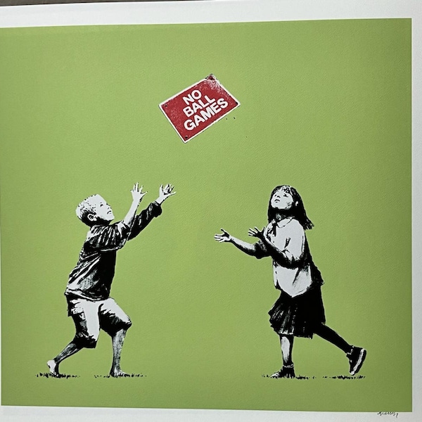 Banksy-zertifizierte Lithographie 50x70