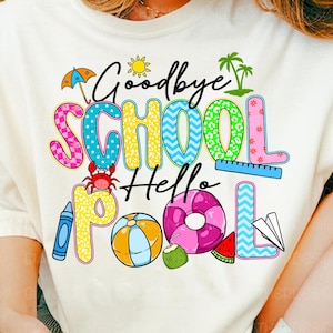 Adiós escuela, hola piscina, PNG, profesor, último día de clases de verano, PNG, adiós escuela, PNG, fin de clases, vacaciones de verano, PNG, verano