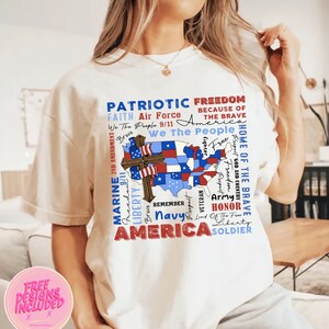 Amerika-Karte png, 4. Juli png, Amerika png, Retro-Amerika-Png, Heimat der Tapferen png, Eine Nation unter Gott png, Freiheit png, 4. Juli-Shirt