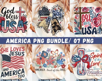 America Coquette Png Bundle, America Brushstroke Png, Retro USA Png, 4th of July Bundle Png, Girly Memorial Day PNG, Vintage America, Floral