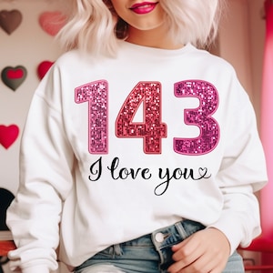 143 Kocham cię png,143 varsity png,143 haft sztuczne cekiny png,walentynki sztuczne cekiny png,walentynki Kocham cię Png,walentynki brokat png