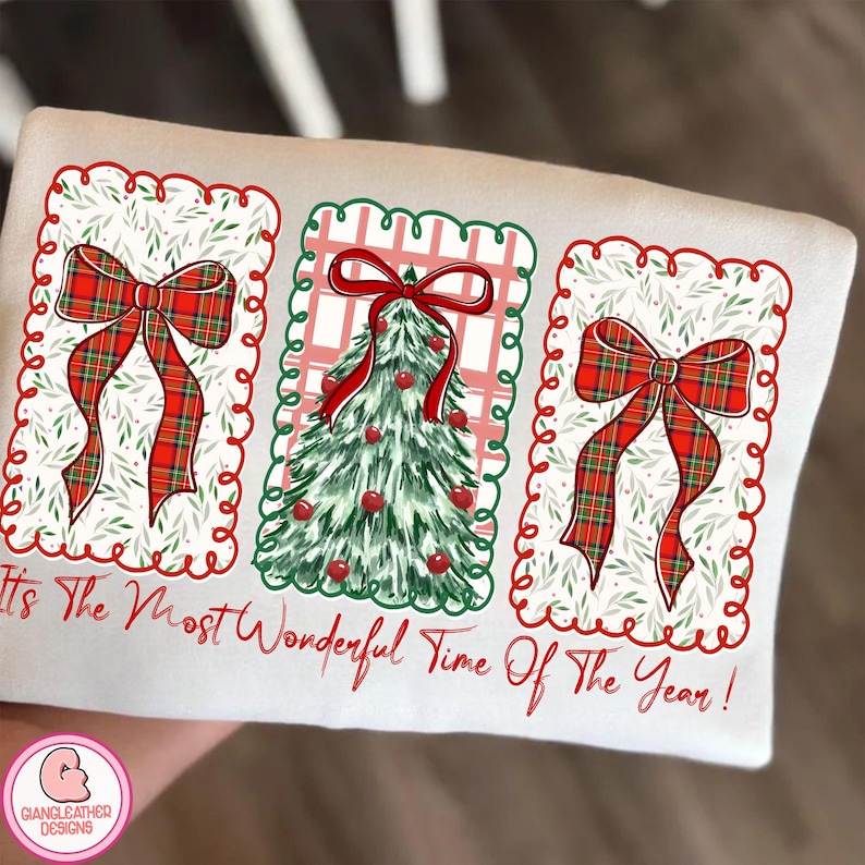 Coquette Christmas Checkered Red Plaid png, Christmas Png, Preppy christmas png, Christmas png, Retro Christmas png, Christmas Doodle Png image 4