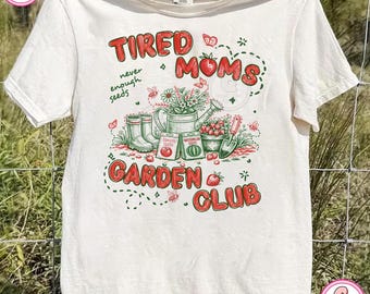 Tired Moms Garden Club Png, Coquette Mother's Day Png, Striped Motherhood, Funny Mom Life Png, Trendy Mom Png, Retro Mother, Floral Mama png