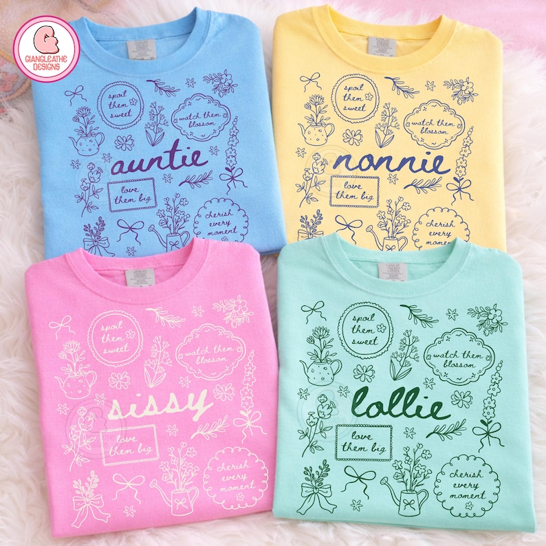 Cottagecore Floral Mamaw 8 Png Bundle, Mama Png, Retro Mama png, Floral Mama png, Grammy Mamaw, Nana, Honey, Auntie Floral Cottagecore Png image 2