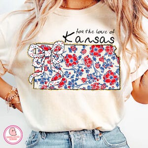 Floral Kansas Map Coquette Png, 4 de julho png, Texas Brushstroke Png, Texas Coquette Bow, Preppy Kansas map png, América Png,Patriotic Png