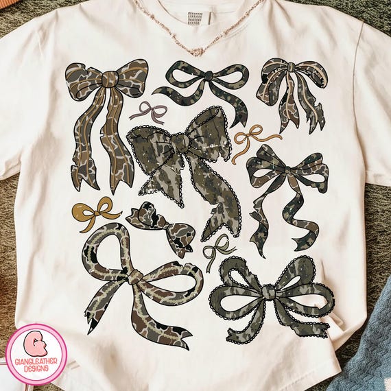 Camo Bow Png, Coquette Camo Bow Png, Hunting Season PNG, Girl Fall Png, He's Hunting png, Preppy Camo Png, Deer Hunting Png, Vintage Hunting