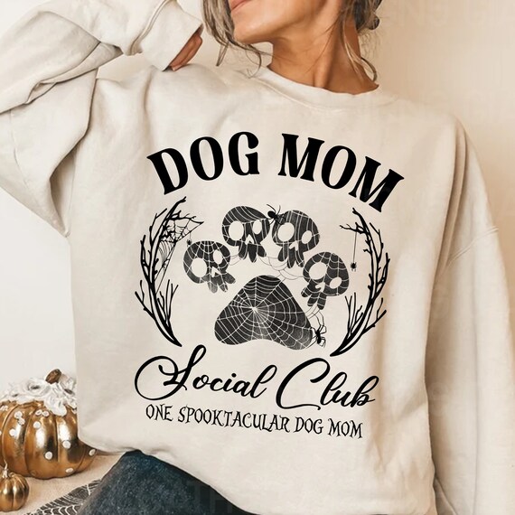Dog mom Social Club png,halloween dog png,Halloween dog mom png,halloween png,dog paws png,one spooktacular dog mom png,halloween mama png